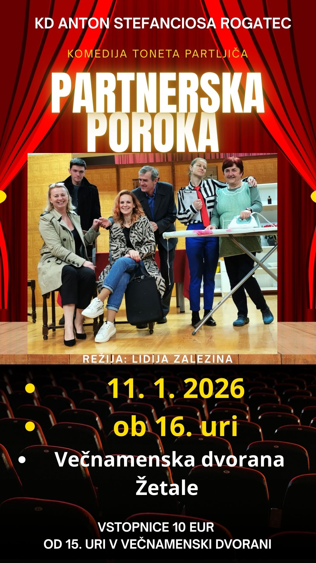 White and Red Modern Movie Night Your Story